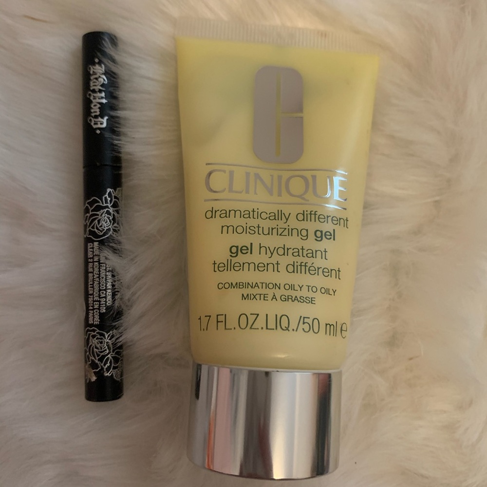 Kat Von D eyeliner. Clinique Moisturizing Gel